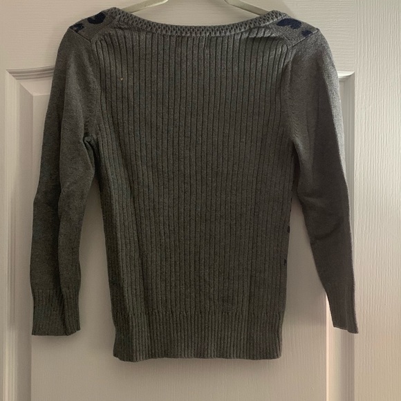 American Eagle grey cheetah print cardigan - Picture 2 of 3